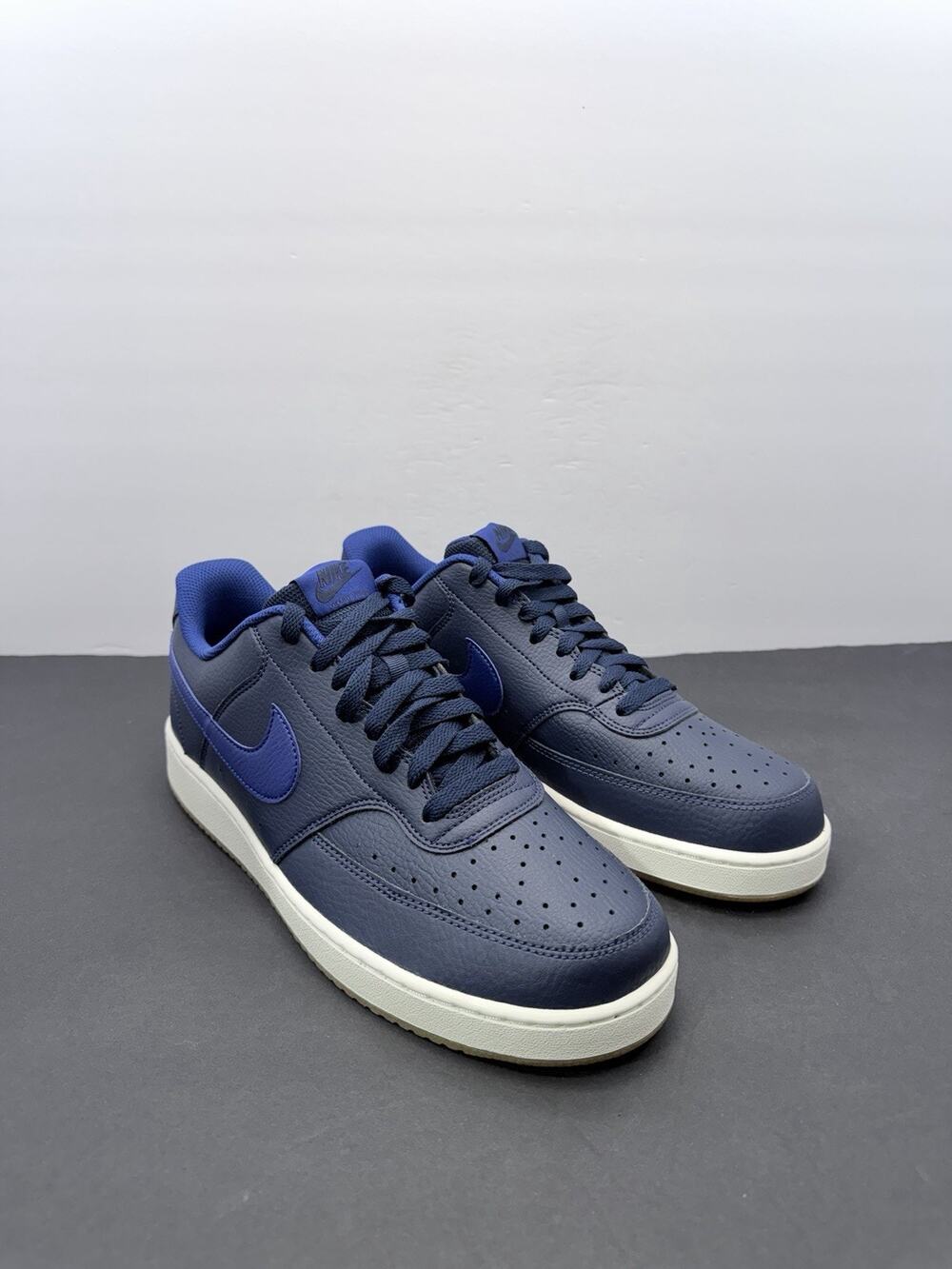 Nike Court Vision Low Men's Sneakers Size 11.5 Midnight Navy Royal Blue Shoes